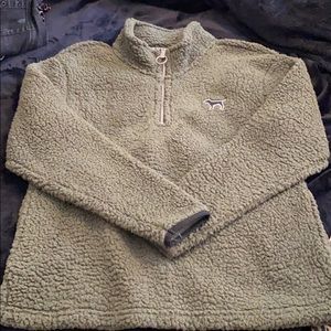 Victoria’s Secret pink Sherpa pull over